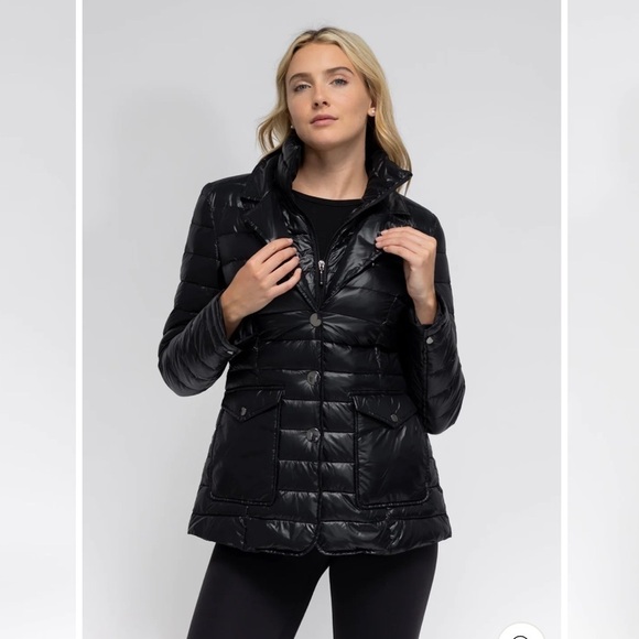 ANORAK Black Double Up Quilted Down-Filled Jacket with Insert XS - Picture 1 of 11